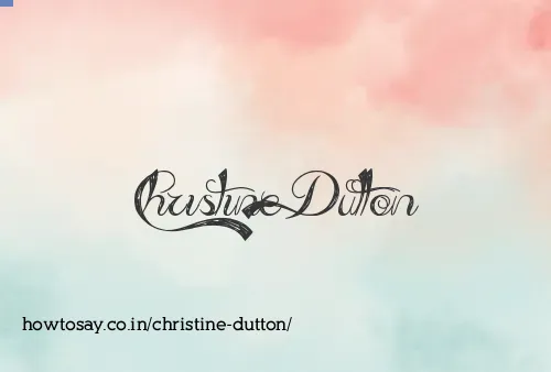 Christine Dutton