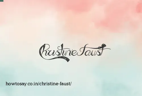 Christine Faust