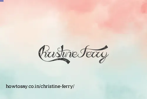 Christine Ferry