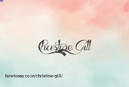 Christine Gill