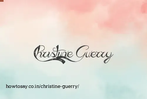 Christine Guerry