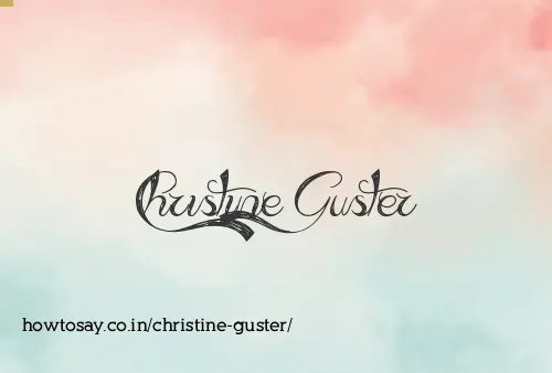 Christine Guster