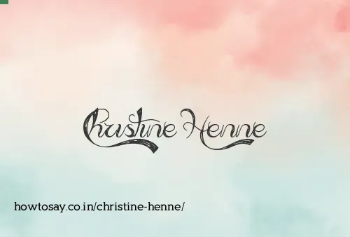Christine Henne
