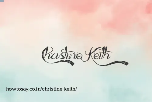 Christine Keith