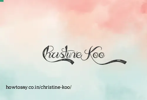 Christine Koo