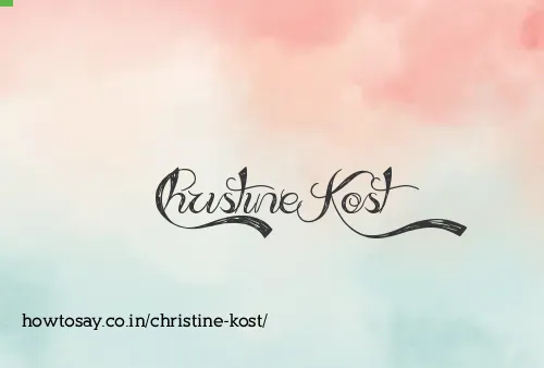 Christine Kost