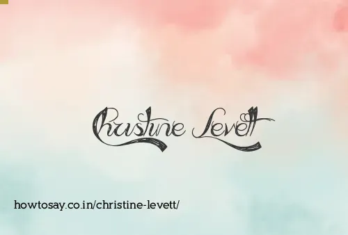 Christine Levett