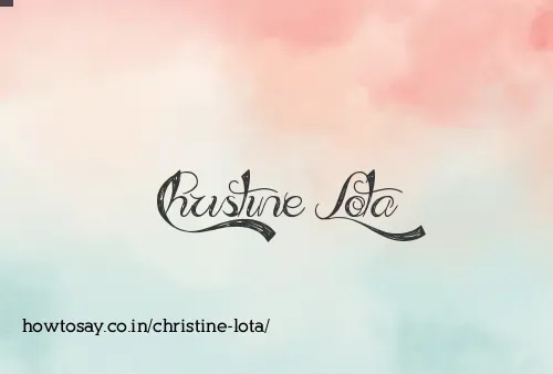 Christine Lota