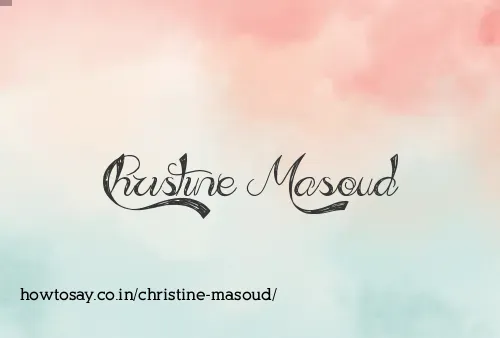 Christine Masoud
