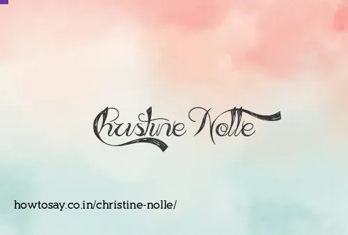 Christine Nolle