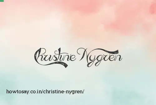 Christine Nygren