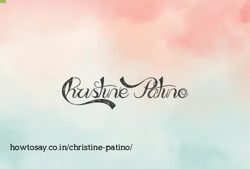 Christine Patino