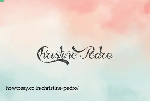 Christine Pedro