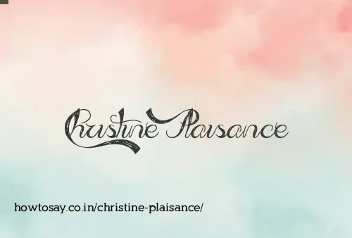 Christine Plaisance