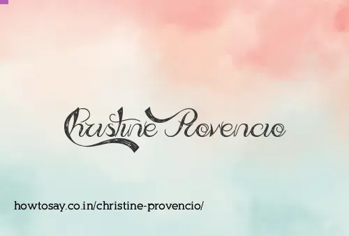 Christine Provencio