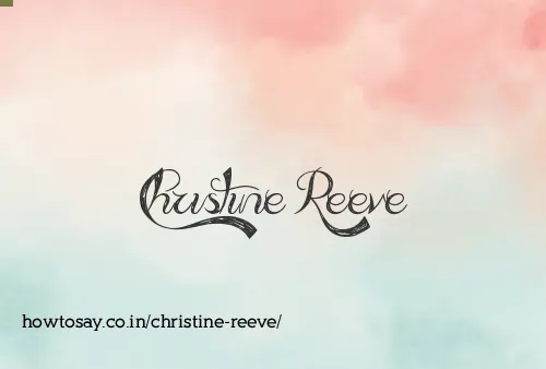 Christine Reeve