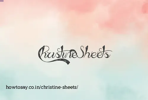 Christine Sheets