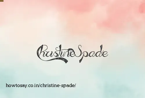 Christine Spade