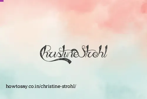 Christine Strohl