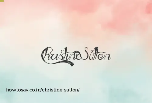Christine Sutton