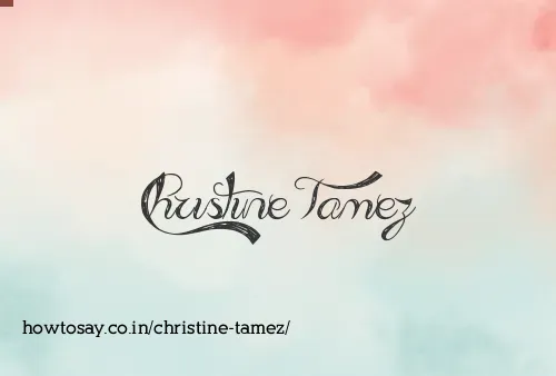 Christine Tamez