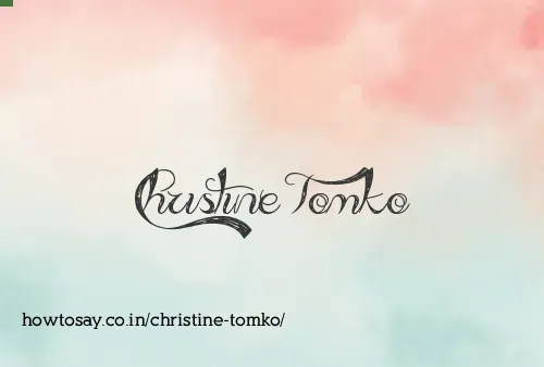 Christine Tomko