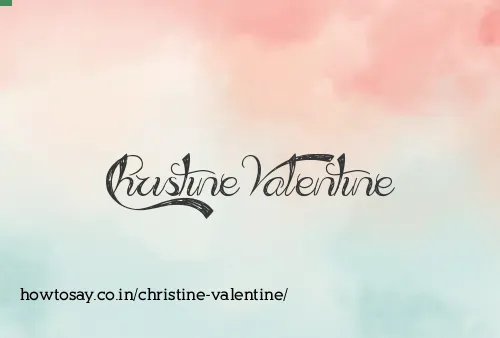 Christine Valentine