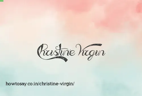 Christine Virgin