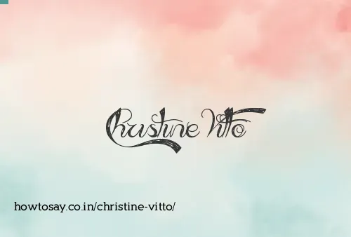 Christine Vitto