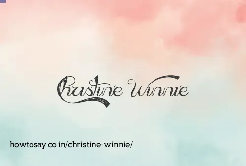 Christine Winnie