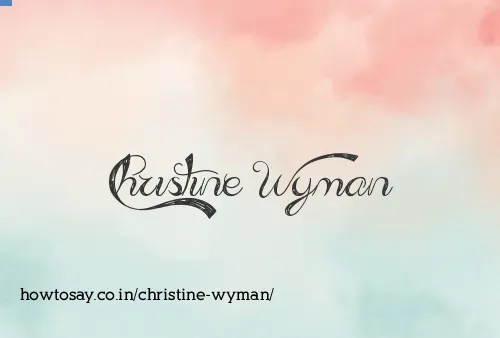 Christine Wyman