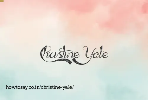Christine Yale