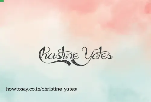 Christine Yates