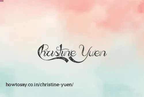 Christine Yuen