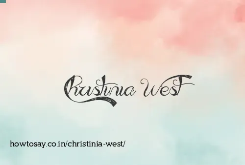 Christinia West