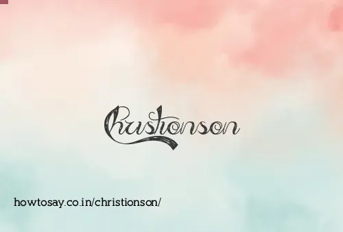 Christionson