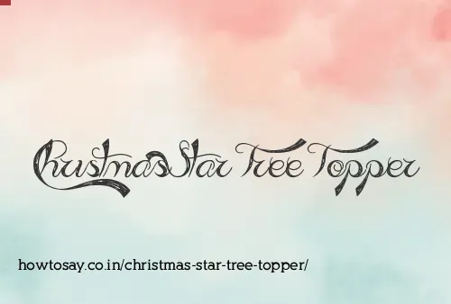 Christmas Star Tree Topper