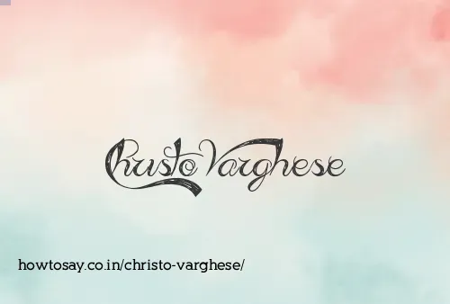 Christo Varghese