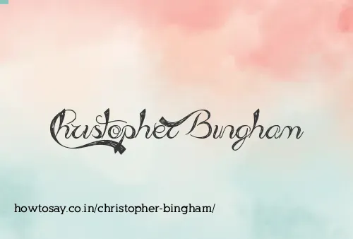 Christopher Bingham