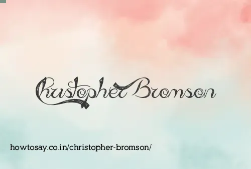 Christopher Bromson