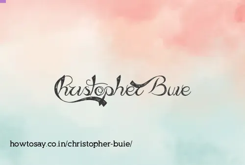 Christopher Buie