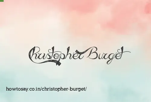 Christopher Burget