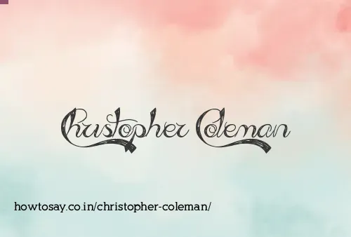 Christopher Coleman