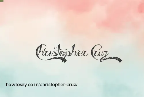 Christopher Cruz