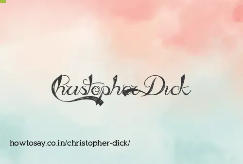 Christopher Dick