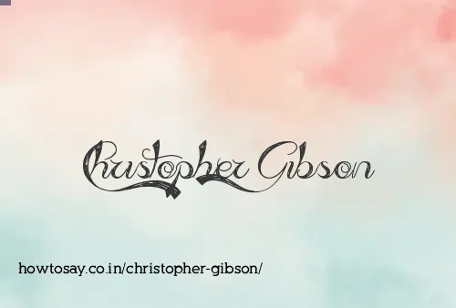 Christopher Gibson