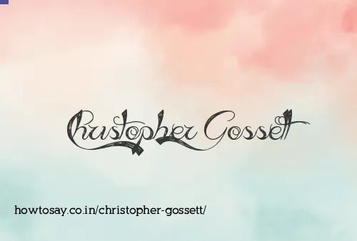 Christopher Gossett