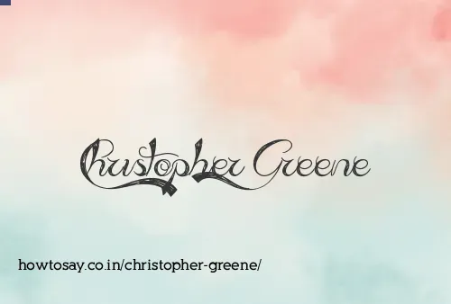 Christopher Greene