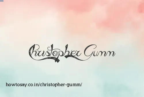 Christopher Gumm