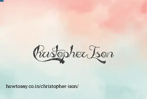 Christopher Ison
